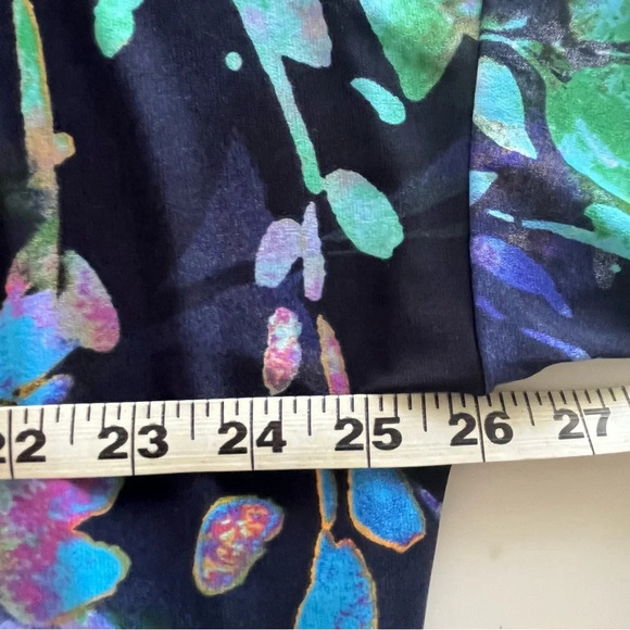 Clare Sun Woo Watercolor Floral Short Sleeve Top Size Medium - Picture 7 of 9